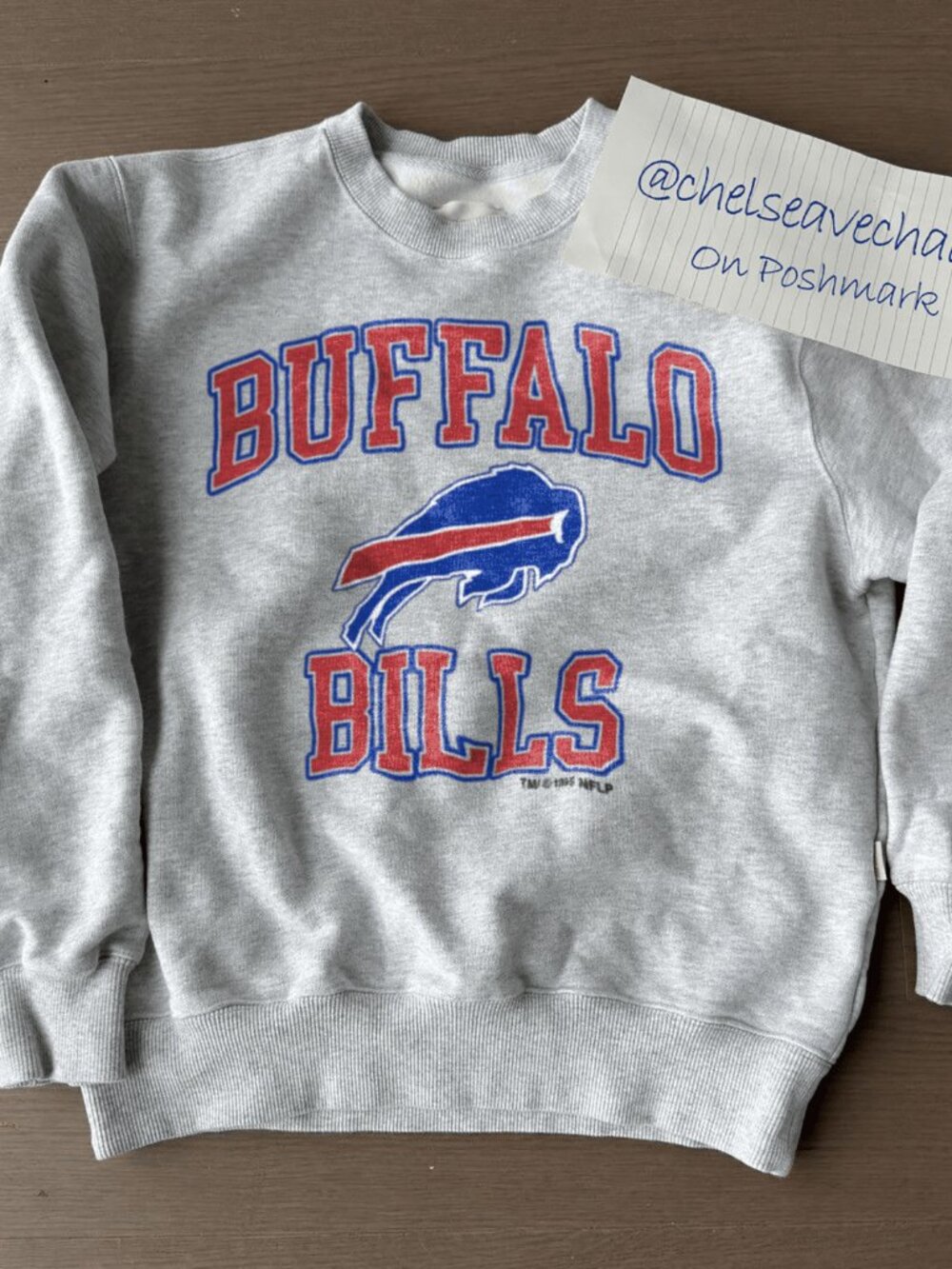 Vintage 1995 Logo Buffalo Bills Football Crewneck Sweatshirt, Retro NFL Shirt